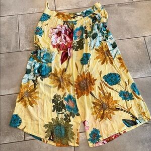 Floral Wide-Leg Pants - Multicolor